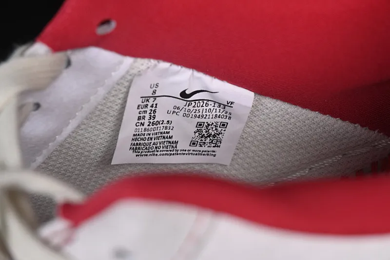 All categories Nk Air Force 1 Air Force series Nk Air Force 1 Low Air Force low-top Nike Air Force 1'07 Low Year of the Horse limited edition red and white contrast Air Force 1 low-top casual sneakers JP2026-133